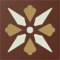 ENC06 Fleur 13 (ROU BAU COG) 5x5 Winckelmans