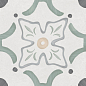 Sirocco Green Flower 22,3x22,3 Harmony