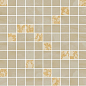 240824 MOSAICS T100 DECORATO BEIGE 29,1x29,1 Versace (Gardenia Orchidea)