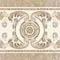 482 Бордюр Rimini Центр 12.5x30 Eurotile Ceramica