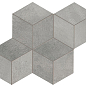 A0UL Blaze Aluminium Mosaico Esagono Lapp 30x35 Atlas Concorde