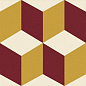 Trompe l'oeil 1 (White, Yellow, Red) 15x15 Winckelmans