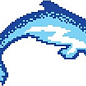 Y245-1 Porcelain Mosaic Design Dolphin-2 5x5 (450x270) Serapool