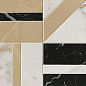 fQKB Calacatta Delicato / Onice Miele / Nero Elegante Deco Mosaico 30x30 FAP Ceramiche