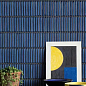 Y15FW05 Strip Синий глянцевый 1.5х14.5 29.4х31.3 Porcelain mosaic фото в миниатюре 3