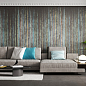 Equinox Anthracite Diamond Decor 6mm 59.55x260 Apavisa Porcelanico