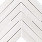 9SCD Marvel Bianco Dolomite Chevron Wall 30.5x25 Atlas Concorde