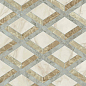 PF60014144 Tarsia Lozenge Avorio Deco Lux 3D Rett 60x120 Versace (Gardenia Orchidea)