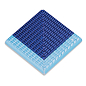 21277 DK Petit Carre Наружный угол плитки с буртиком Light Blue-Cobalt 12x12 Serapool фото в миниатюре